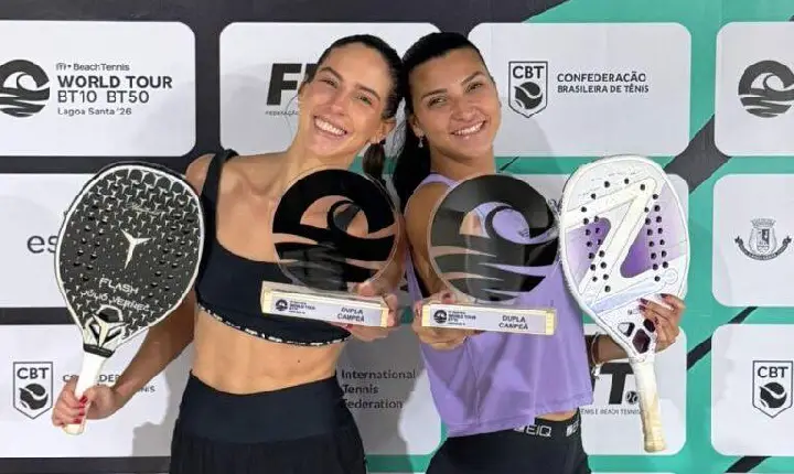 ATLETA DE VAZANTE CONQUISTA TÍTULO EM TORNEIO INTERNACIONAL DE BEACH TENNIS