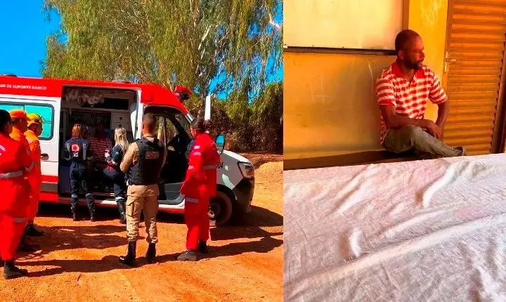 BRIGADISTAS DE VAZANTE E CORPO DE BOMBEIROS ENCONTRAM HOMEM DESAPARECIDO NA REGIÃO DE VAZAMOR