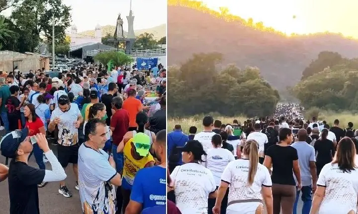 CAMINHADA DA FÉ EM VAZANTE ATRAIU CERCA DE 3.000 FIÉIS