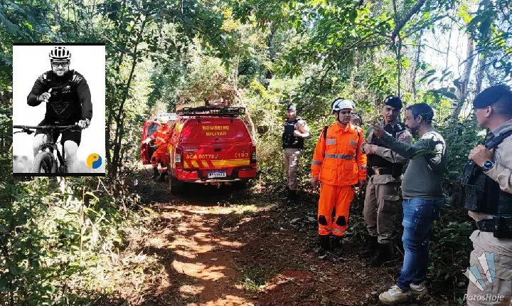 CICLISTA DESAPARECIDO EM PATOS DE MINAS É ENCONTRADO MORTO APÓS QUATRO DIAS DE BUSCAS