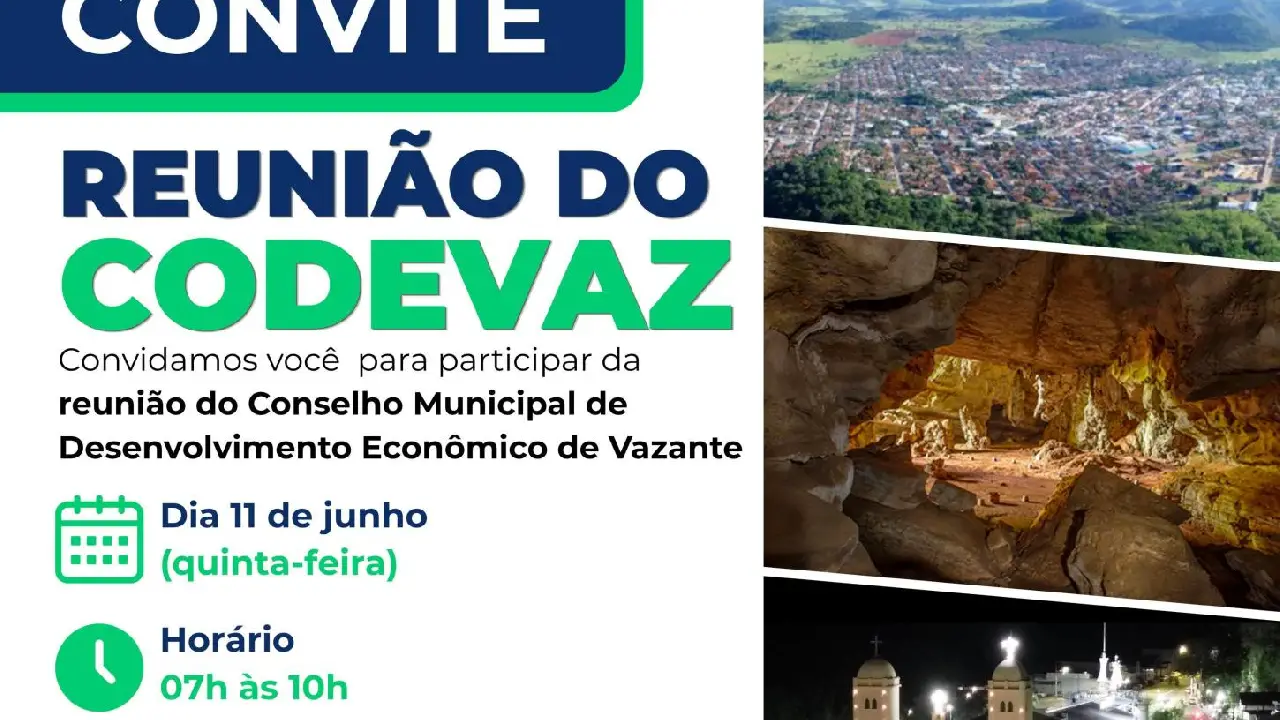 CODEVAZ CONVOCA NOVA REUNIÃO PARA A PRÓXIMA QUINTA-FEIRA (11)