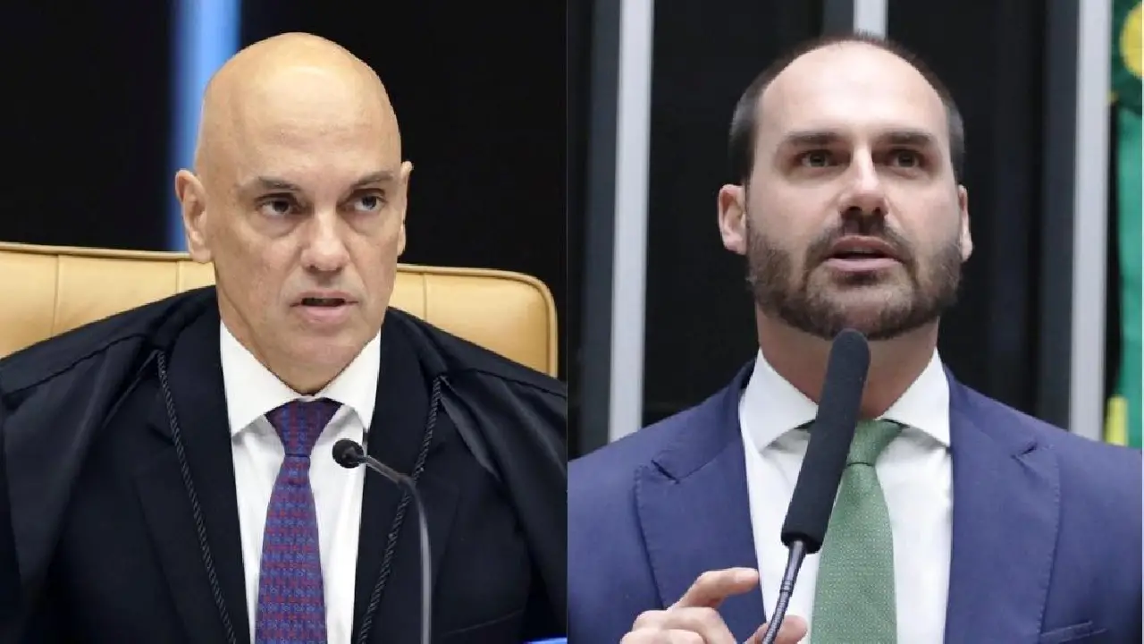 DEFENSORIA DIZ QUE ALEXANDRE DE MORAES NÃO PODE JULGAR AÇÃO CONTRA EDUARDO BOLSONARO