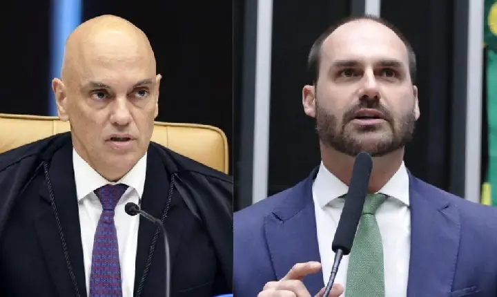 DEFENSORIA DIZ QUE ALEXANDRE DE MORAES NÃO PODE JULGAR AÇÃO CONTRA EDUARDO BOLSONARO