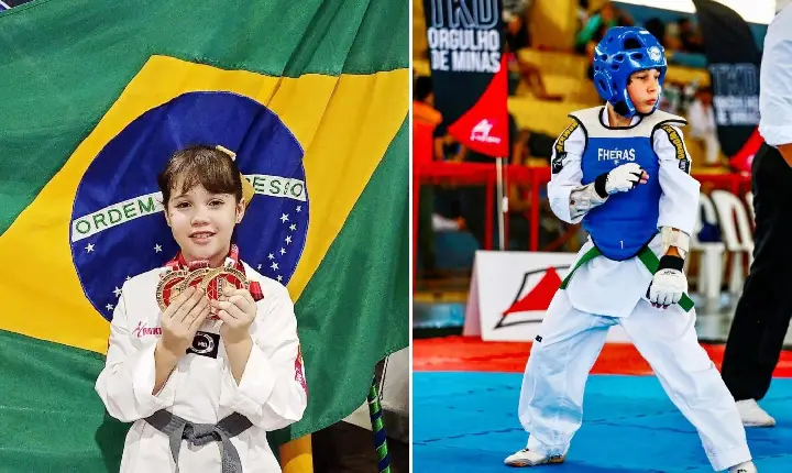 FILHOS DE CASAL VAZANTINO REPRESENTAM MINAS GERAIS NA COPA REGIONAL SUDESTE DE TAEKWONDO