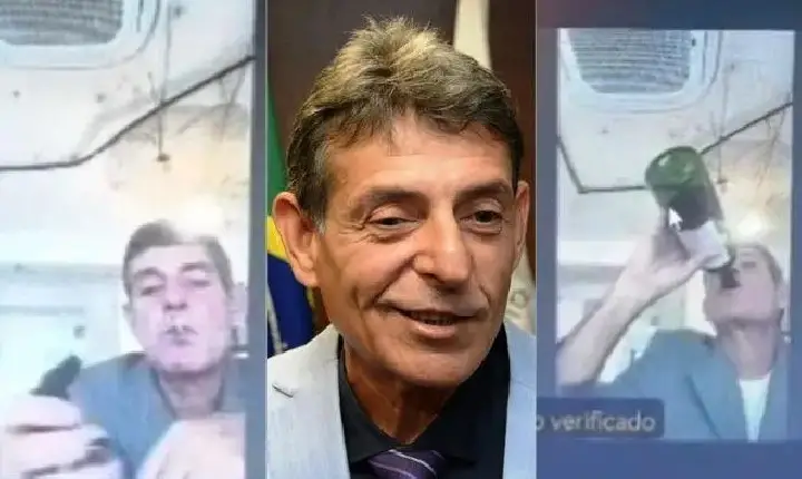 JUIZ FUMA E 'VIRA' GARRAFA DE VINHO DURANTE JULGAMENTO VIRTUAL NO TJMG