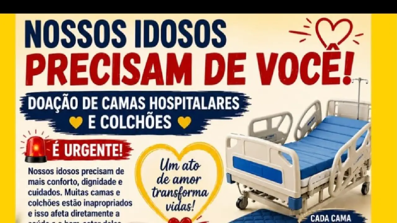 LAR SÃO VICENTE DE PAULO DE VAZANTE LANÇA CAMPANHA PARA ADQUIRIR CAMAS HOSPITALARES