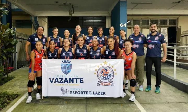 MENINAS DA ACADEMIA DO VÔLEI DE VAZANTE ESTREIAM COM VITÓRIA NO CBI SUB-19