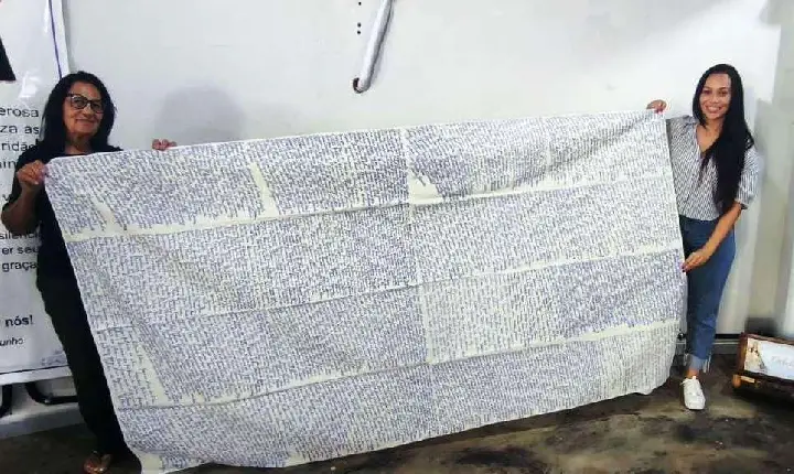 NOVO MANTO DA PADROEIRA DE VAZANTE TERÁ NOMES DE DEVOTOS E ROMEIROS DA FESTA DA LAPA