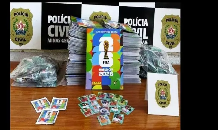POLÍCIA CIVIL APREENDE ÁLBUNS E FIGURINHAS DA COPA POR SUSPEITA DE FALSIFICAÇÃO EM PATOS DE MINAS