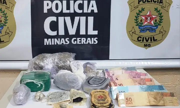 POLÍCIA CIVIL DE VAZANTE PRENDE HOMEM COM CRACK E MACONHA EM CASA
