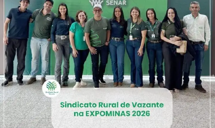 REPRESENTANTES DO SINDICATO RURAL DE VAZANTE PARTICIPAM DE EVENTO AGRO EM BELO HORIZONTE