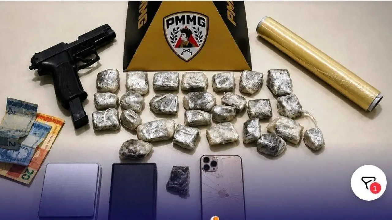 SUSPEITO DE TRÁFICO DE DROGAS É PRESO DURANTE PATRULHAMENTO DA PM EM VAZANTE