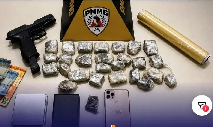 SUSPEITO DE TRÁFICO DE DROGAS É PRESO DURANTE PATRULHAMENTO DA PM EM VAZANTE