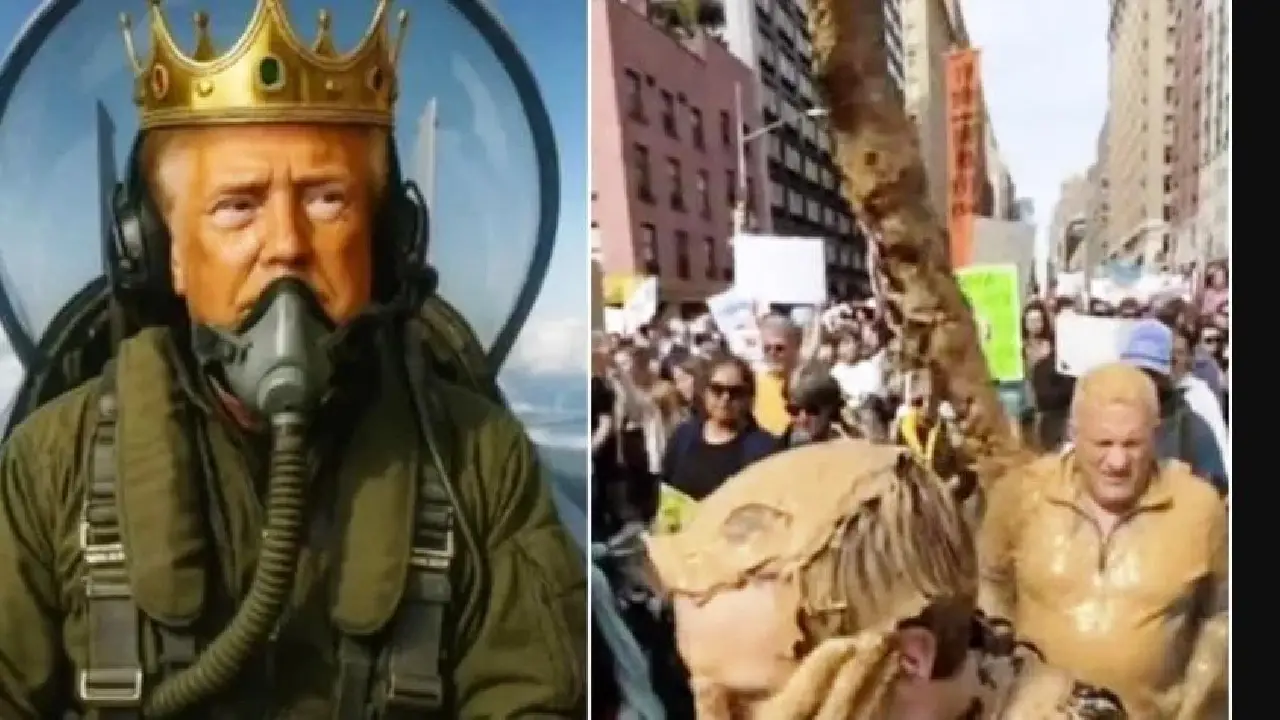 TRUMP PUBLICA VÍDEO DE IA EM QUE DESPEJA FEZES SOBRE MANIFESTANTES NOS EUA