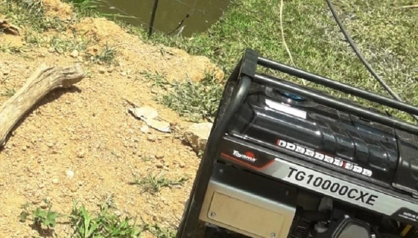 EMPRESA DENUNCIA ROUBO DE GERADOR USADO EM OBRA NO MEIO RURAL EM VAZANTE