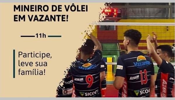 VAZANTE GARANTE VAGA NA PRÓXIMA FASE DO CAMPEONATO MINEIRO DA SÉRIE B DE VÔLEI MASCULINO