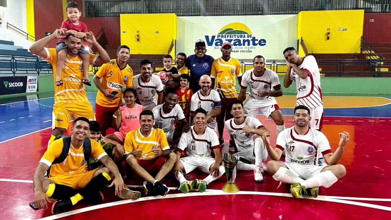 VAZANTE CONQUISTA TÍTULO DA CONFERÊNCIA NOROESTE DA COPA FUTSAL INCONFIDENTES