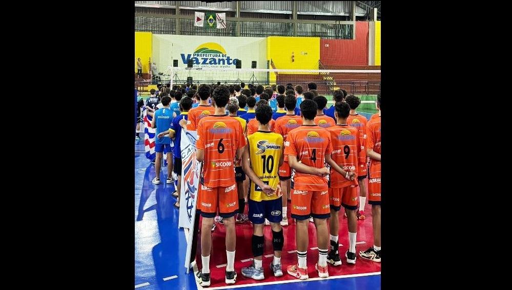 JOGOS DO CAMPEONATO ESTADUAL DE VÔLEI MASCULINO SUB-16 PROSSEGUEM EM VAZANTE