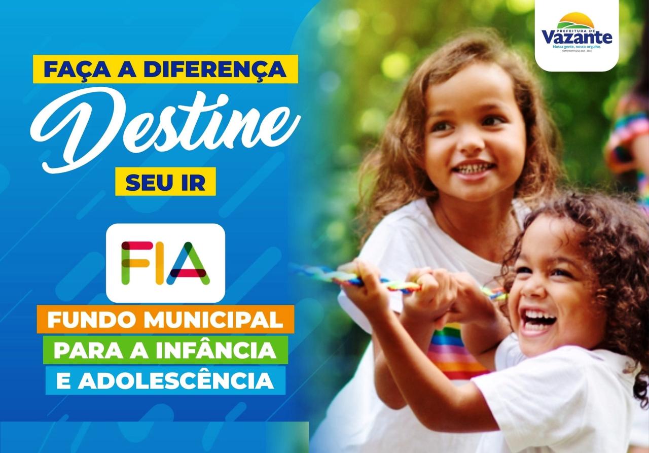 CONTRIBUINTES DO IMPOSTO DE RENDA PODEM AJUDAR CRIANÇAS E ADOLESCENTES EM VAZANTE