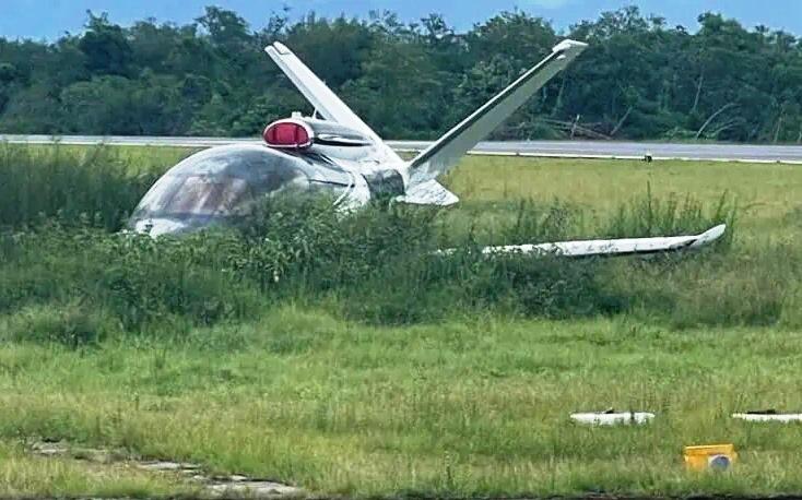 JATO DE PATOS DE MINAS SAI DA PISTA AO ATERRISSAR NO AEROPORTO DE ANGRA DOS REIS