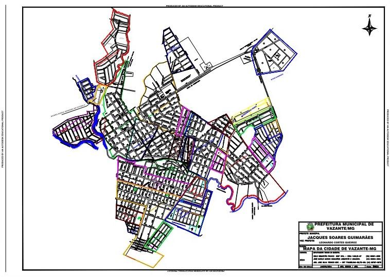 SEMOB DISPONIBILIZA MAPA CADASTRAL DOS BAIRROS REGULARIZADOS EM VAZANTE
