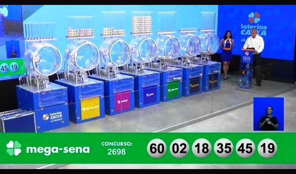 MEGA-SENA: NINGUÉM ACERTA AS SEIS DEZENAS E PRÊMIO É ESTIMADO EM R$ 12 MILHÕES