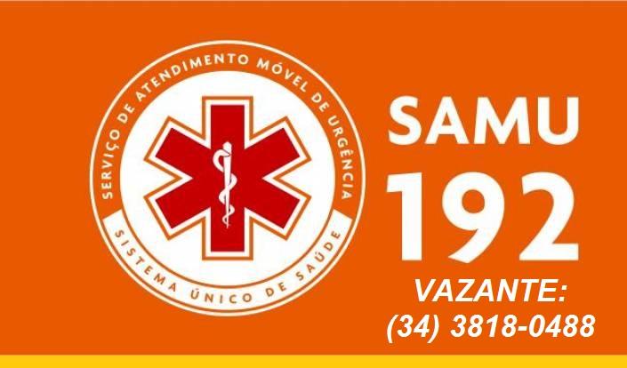 SAMU/VAZANTE DIVULGA NÚMERO ALTERNATIVO DEVIDO A INSTABILIDADES EM SUA LINHA TELEFÔNICA