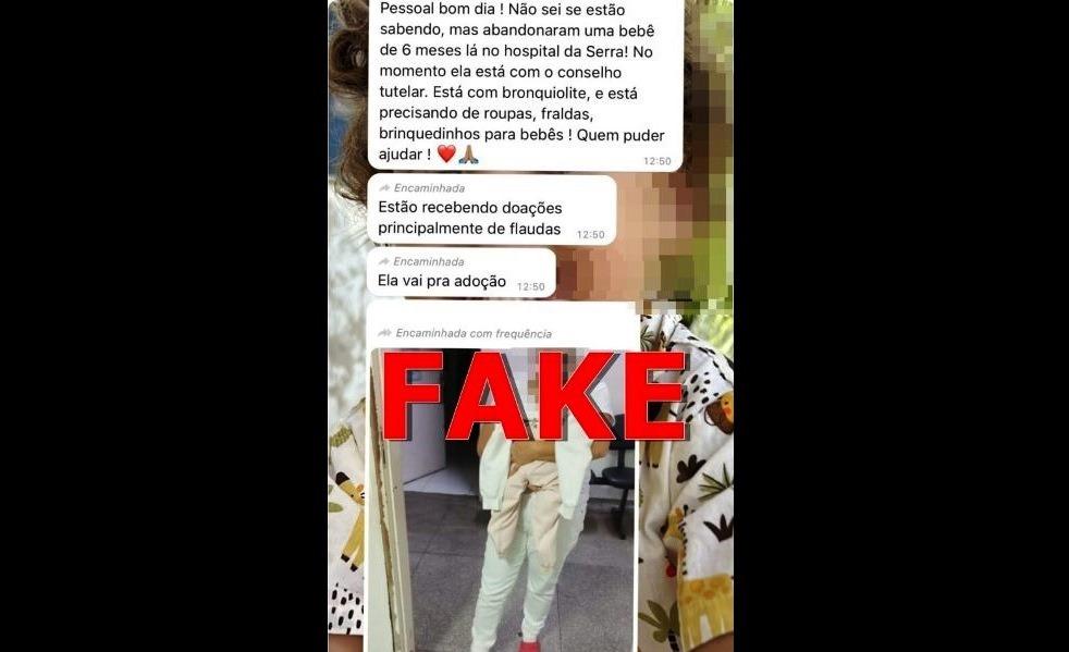 CONSELHO TUTELAR DESMENTE FAKE NEWS SOBRE SUPOSTA CRIANÇA ABANDONADA EM VAZANTE