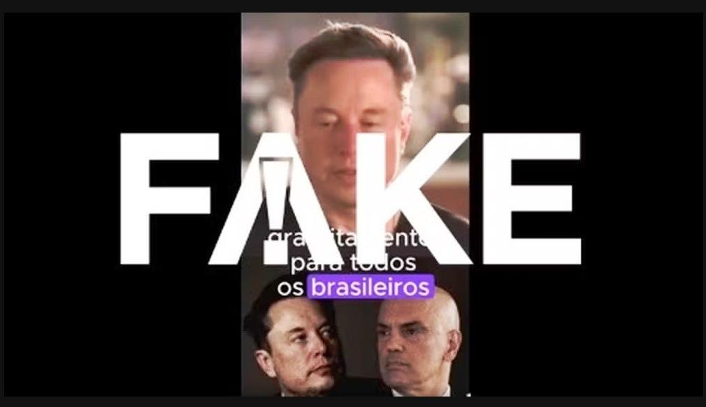 FAKE: PLANTÃO DA GLOBO NÃO ANUNCIOU QUE ELON MUSK DARIA INTERNET GRÁTIS