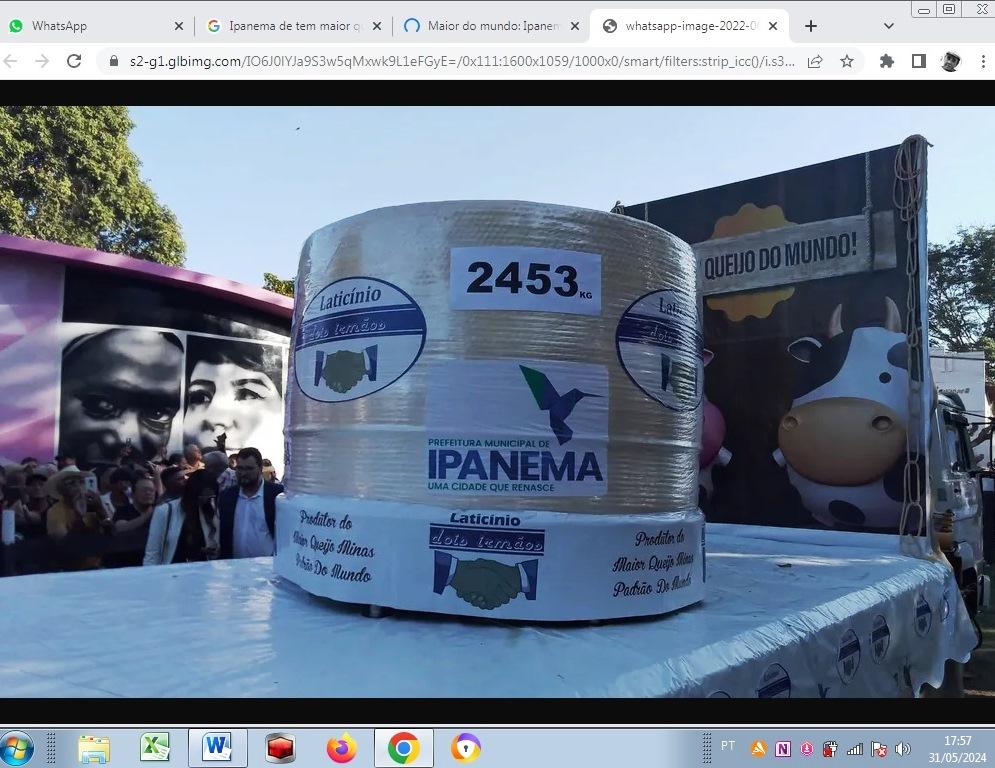 MAIOR QUEIJO DO MUNDO SERÁ APRESENTADO EM EVENTO NO INTERIOR DE MINAS