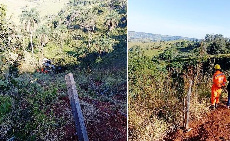 MICRO-ÔNIBUS CAI DE RIBANCEIRA, CAPOTA POR 100 METROS, DEIXA UM PASSAGEIRO MORTO E OUTROS FERIDOS