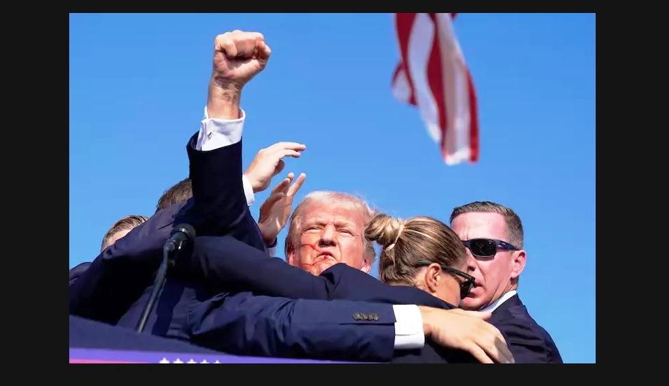 DONALD TRUMP SOFRE ATENTADO DURANTE COMÍCIO NA PENSILVÂNIA