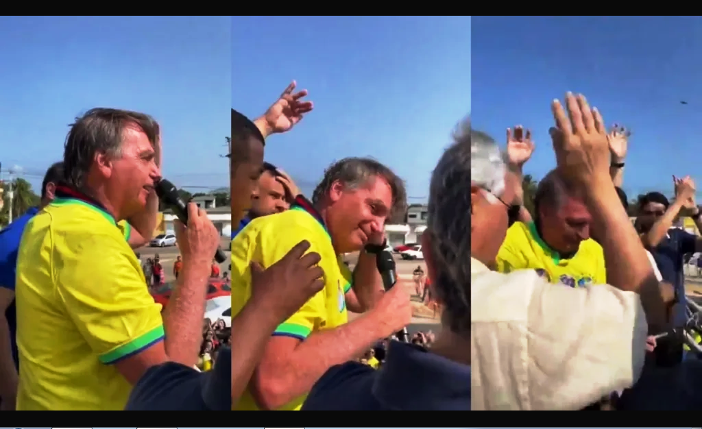 ATAQUE DE ABELHAS INTERROMPE DISCURSO DE BOLSONARO NO RIO GRANDE DO NORTE