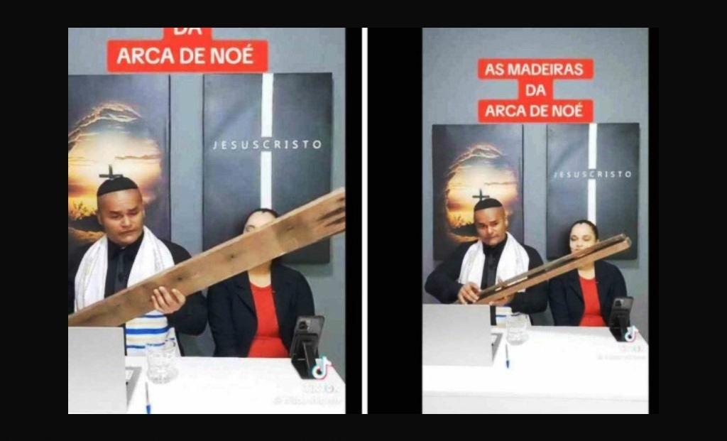 PASTOR INOVA E ‘VENDE’ MADEIRAS DA ARCA DE NOÉ