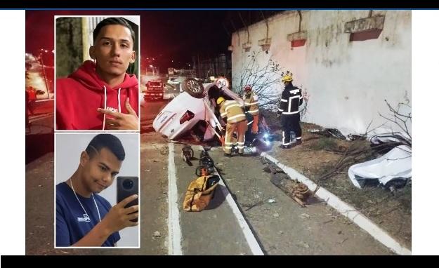 VÍDEO: ACIDENTE DE CARRO MATA DOIS JOVENS EM AVENIDA DE PATOS DE MINAS