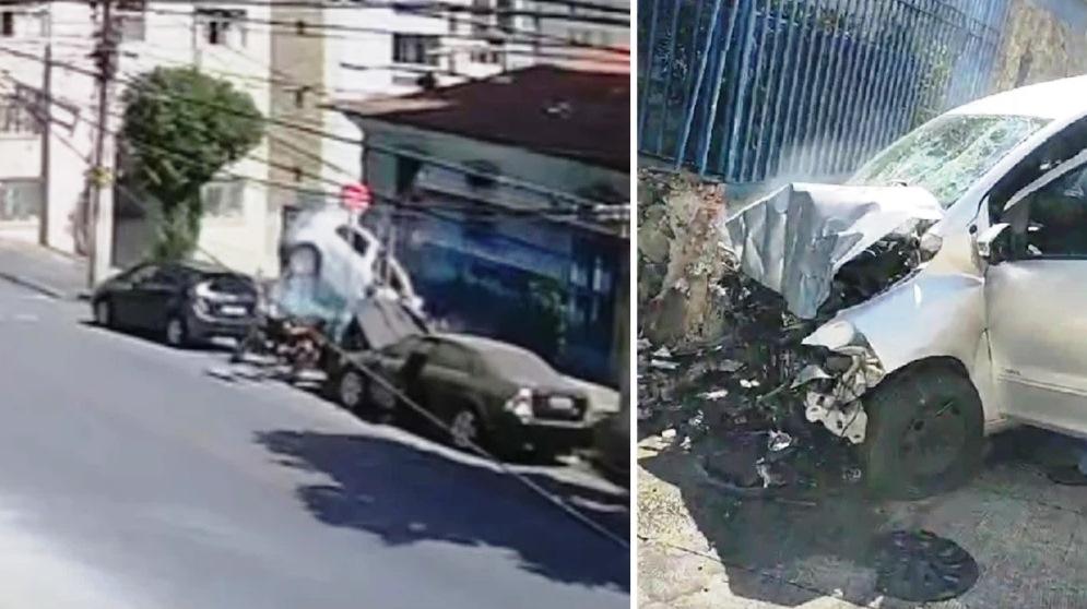 VÍDEO MOSTRA COLISÃO VIOLENTA QUE MATOU MOTORISTA NA HORA EM BH