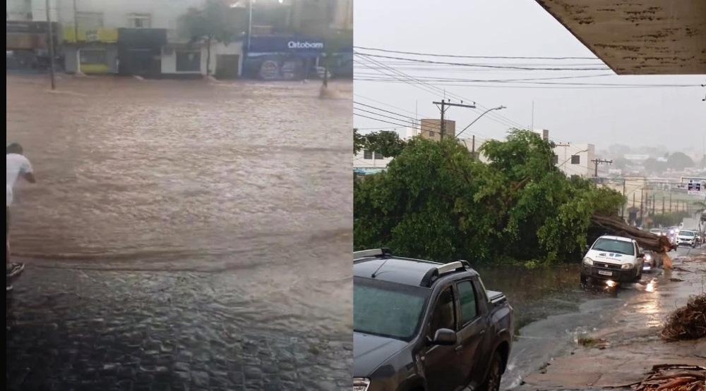 CHUVA FORTE DEIXA RASTROS DE DESTRUIÇÃO EM UBERLÂNDIA