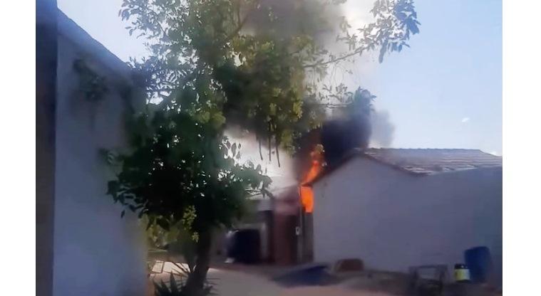 VÍDEO MOSTRA CASA PEGANDO FOGO EM GUARDA-MOR