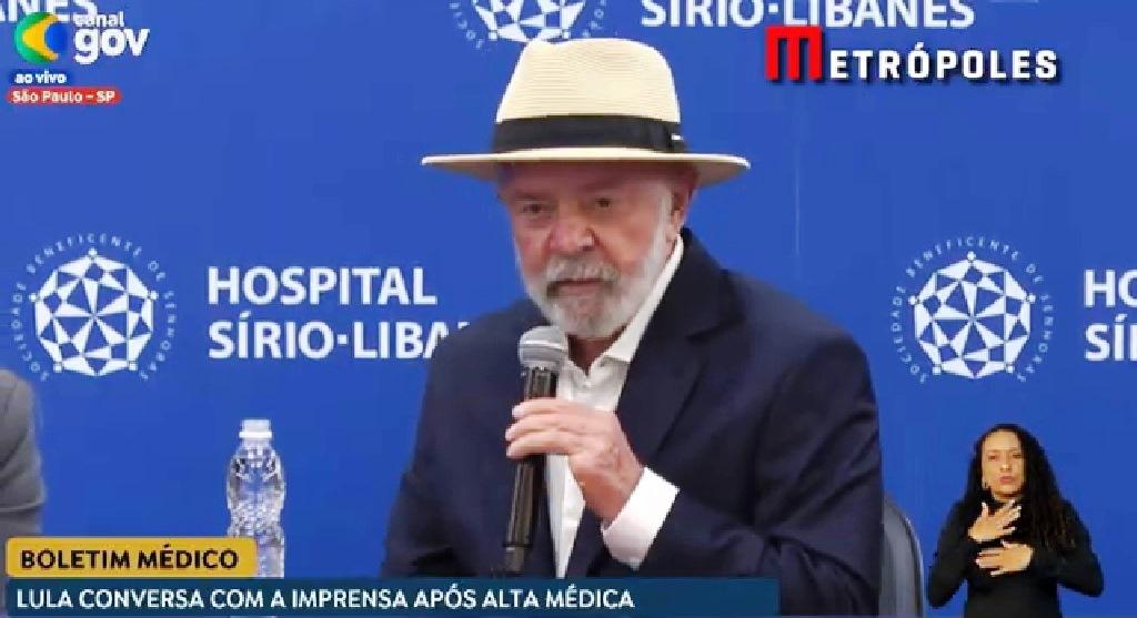 LULA APARECE DE SURPRESA EM ENTREVISTA DE MÉDICOS NO HOSPITAL SÍRIO-LIBANÊS