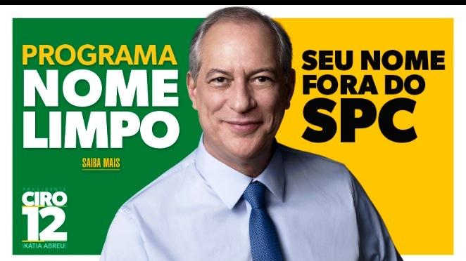 CIRO GOMES TEM NOME INCLUÍDO NA SERASA APÓS NÃO PAGAR DÍVIDA DE R$ 1 MIL