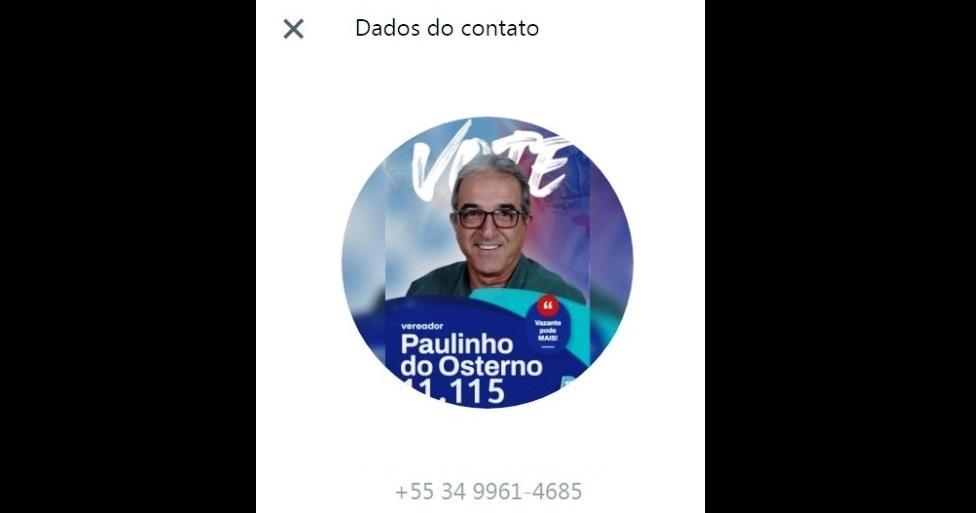 EX-VEREADOR DE VAZANTE É VÍTIMA DE GOLPE NO WHATSAPP