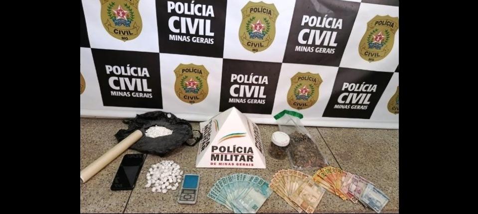 INVESTIGAÇÃO DE TRÁFICO RESULTA EM PRISÃO E APREENSÃO DE DROGAS EM LAGOA GRANDE