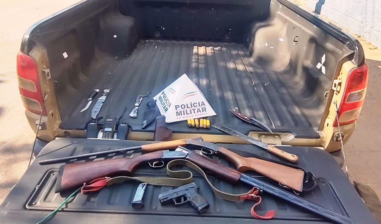 SUPOSTO CAÇADOR TEM ARMA E MUNIÇÕES APREENDIDAS EM GUARDA-MOR