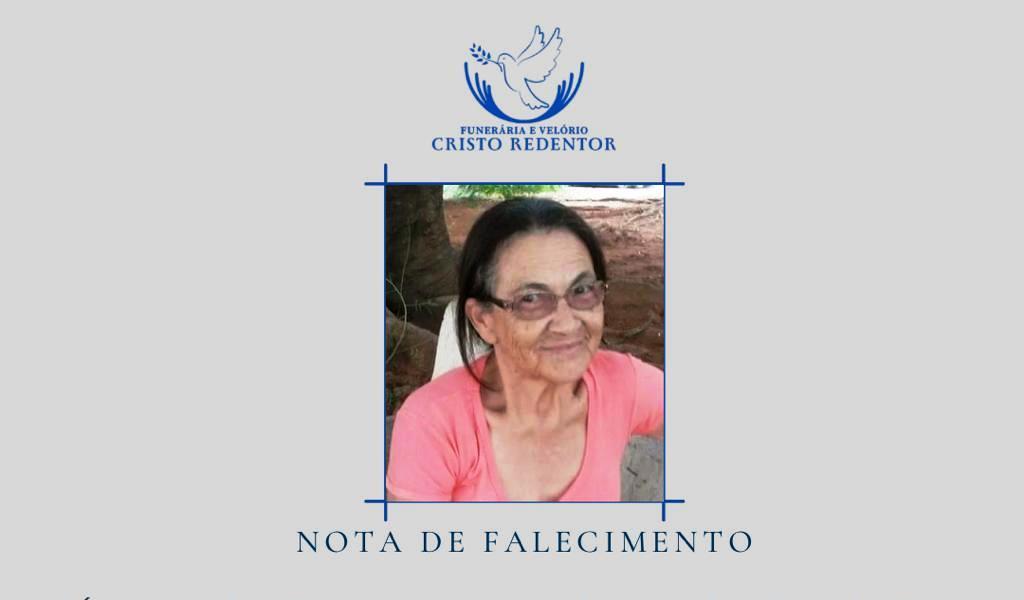 LAMENTAMOS COMUNICAR O FALECIMENTO DE MARIA BENEDITA ALVES RIBEIRO