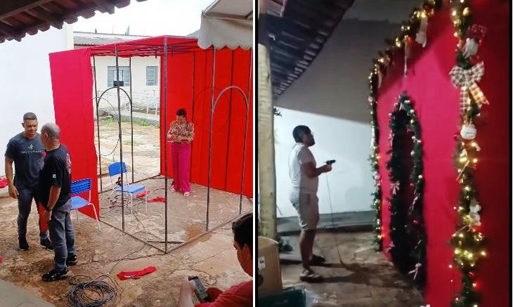 CENTRO CULTURAL CONFECCIONA ORNAMENTAÇÕES NATALINAS PARA A FESTA DO ANIVERSÁRIO DE VAZANTE