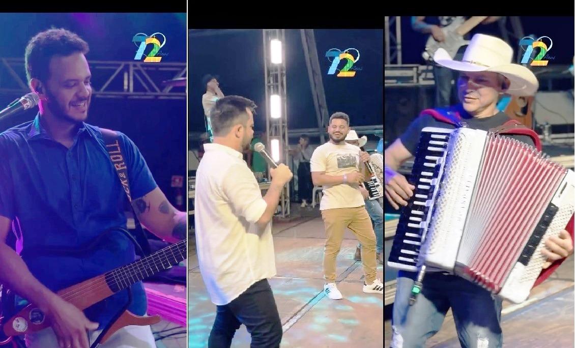 DUPLA PRATA DA CASA FOI ATRAÇÃO NO PALCO DA FESTA DOS 72 ANOS DE VAZANTE