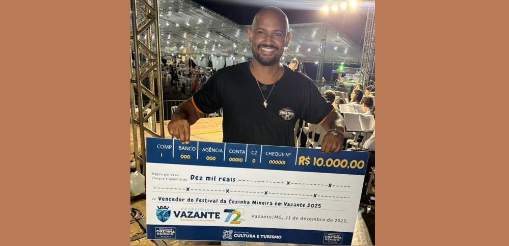 MELHORES COLOCADOS RECEBEM PRÊMIOS DO FESTIVAL DA COZINHA MINEIRA EM VAZANTE