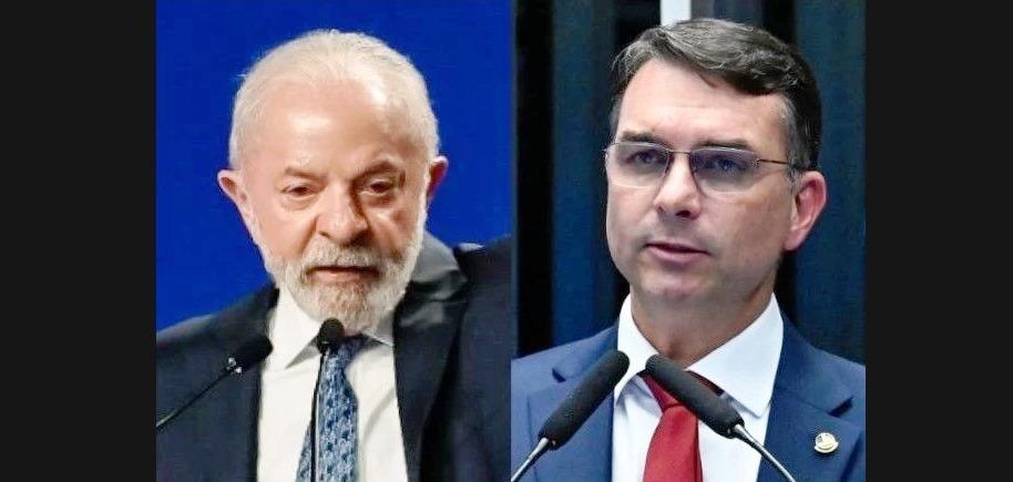 PESQUISA APONTA QUE LULA VENCERIA FLÁVIO BOLSONARO NO SEGUNDO TURNO DAS ELEIÇÕES/2026