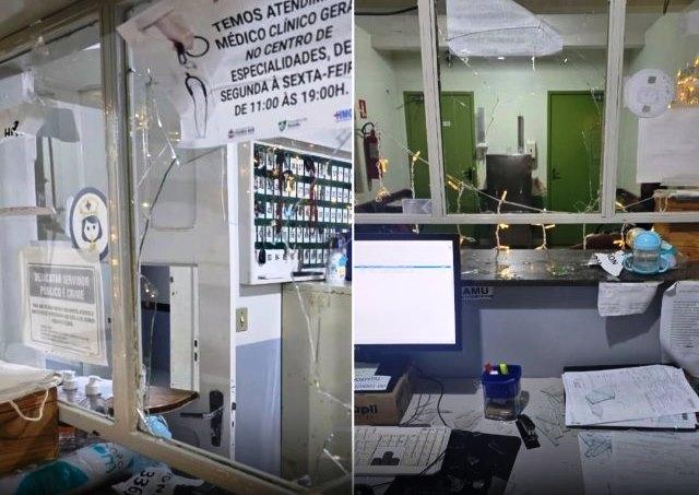 PM PRENDE HOMEM POR QUEBRAR VIDRO E CAUSAR TUMULTO NO HOSPITAL DE GUARDA-MOR