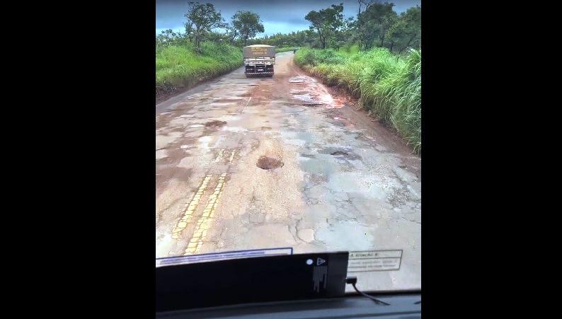 CAMINHONEIRO INFLUENCER DENUNCIA PRECARIEDADE DE TRECHO DA MG-188
